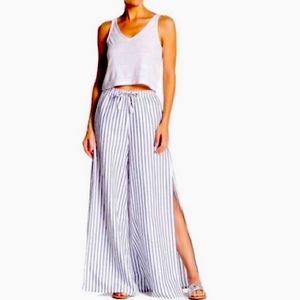 Anthropologie Onia Stripe wide leg pant